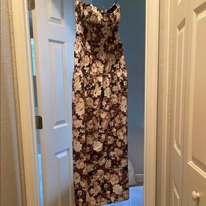Floral Strapless Dress